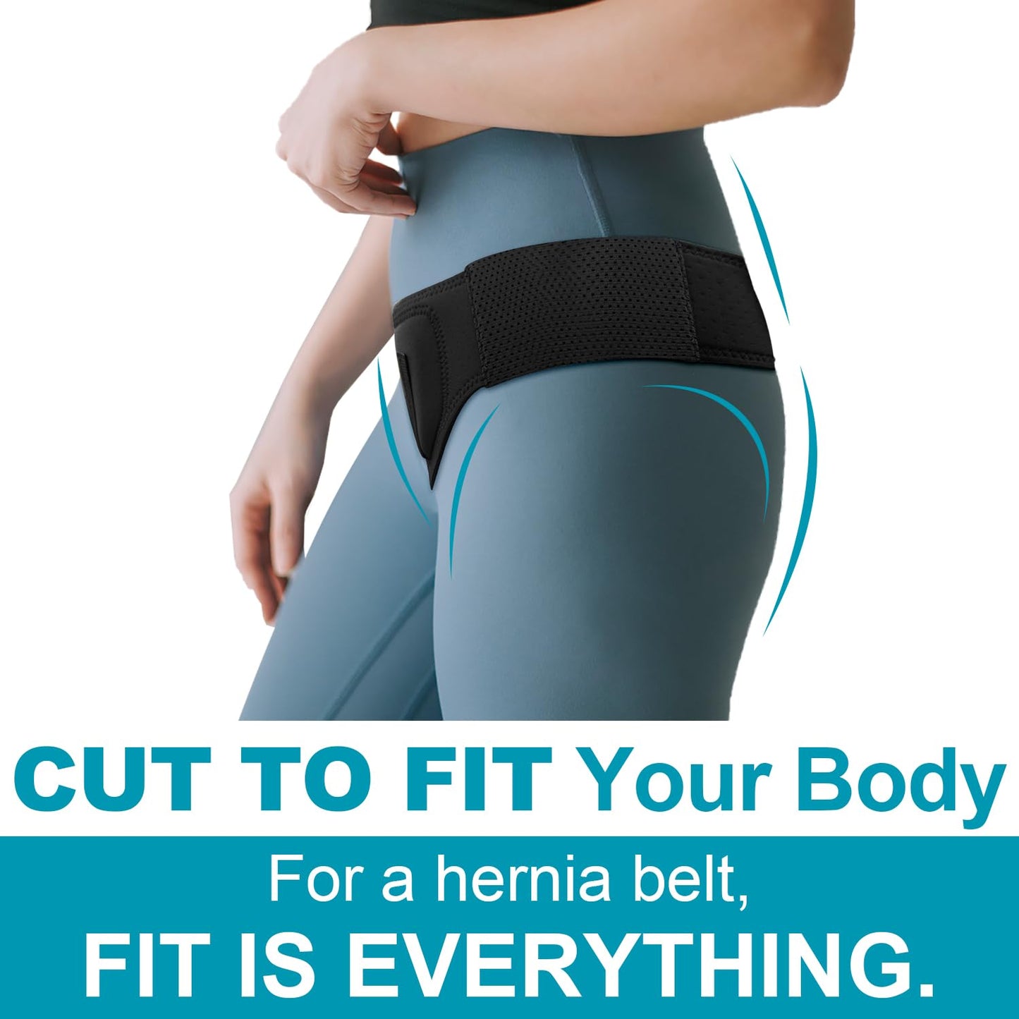 Universal Hernia Belt Truss for Men & Women - Custom Fit Double/Single Inguinal/Sports Hernia Support Groin for Left Right|Upgraded Hernia Braces w/ Adjustable Straps for Pre&Post Surgery Pain Relief