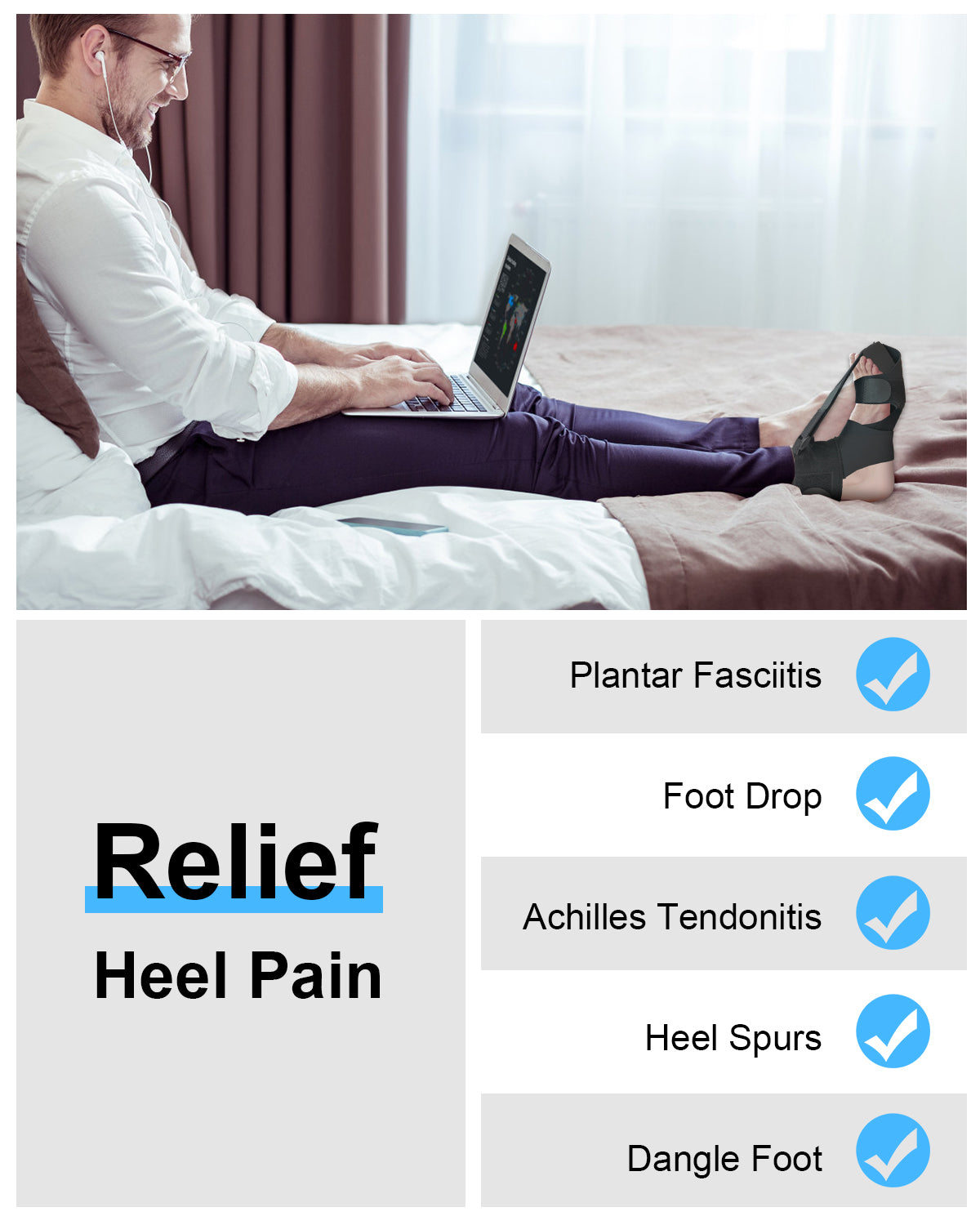 FIX PLANTAR FASCIITIS——While You Sleep