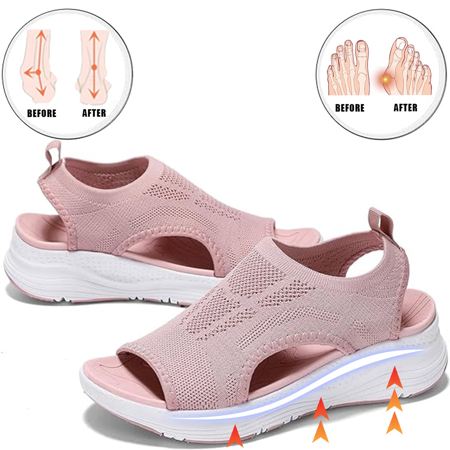 2024 Womens Comfortable Orthopedic Sandals Arch Support-Plantar Fasciitis-Bunion