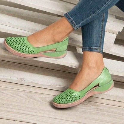 Loafers In Breathable Leather Comfortable Orthopedic Sandals Arch Support-Bunion