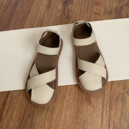 Women's Cross-strap Hollow Breathable Velcro Orthopedic   Sandals