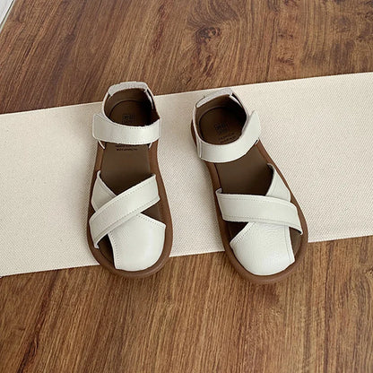 Women's Cross-strap Hollow Breathable Velcro Orthopedic   Sandals