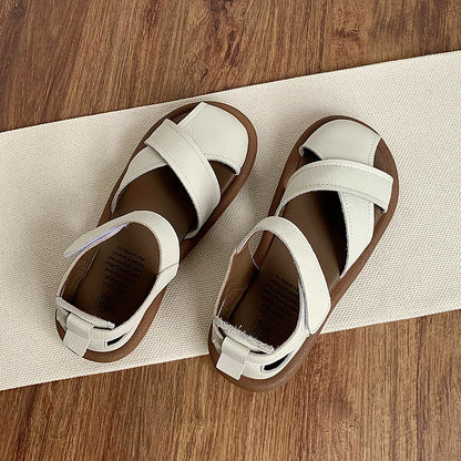 Women's Cross-strap Hollow Breathable Velcro Orthopedic   Sandals