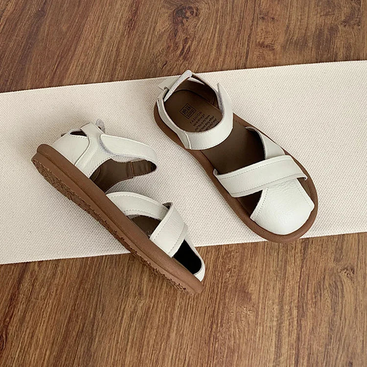 Women's Cross-strap Hollow Breathable Velcro Orthopedic   Sandals