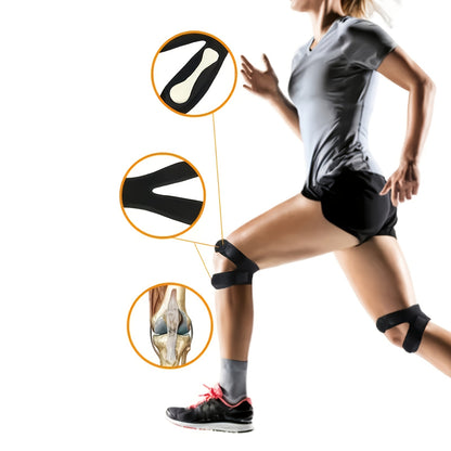 Knee Support Pad Strap Band Nylon Neoprene Adjustable Patellar Guard Brace Breathable Anti Bump Outdoor Fitness Sportswear Leg Protector